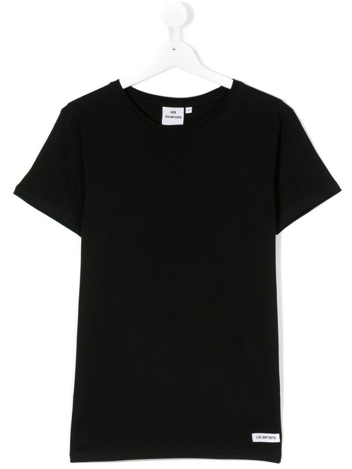 Les (art)ists Kids Round Neck T-shirt - Black
