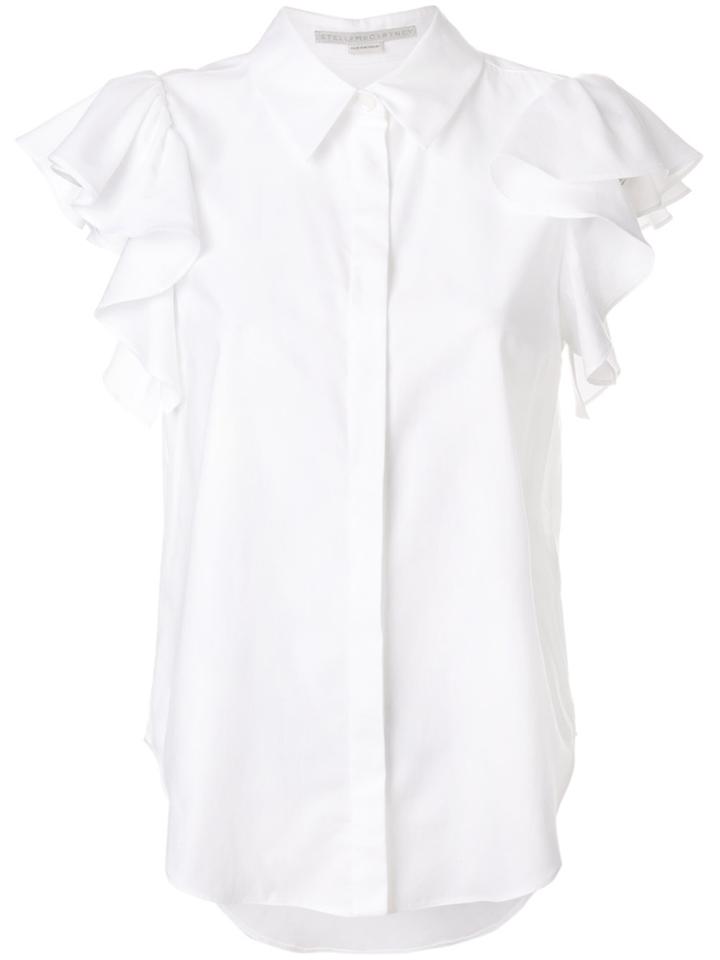 Stella Mccartney Ruffle Sleeved Shirt - White