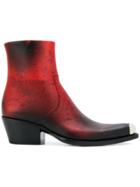 Calvin Klein 205w39nyc Logo Plaque Boots - Red