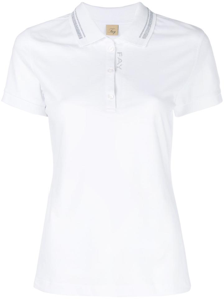 Fay Shortsleeved Polo Shirt - White