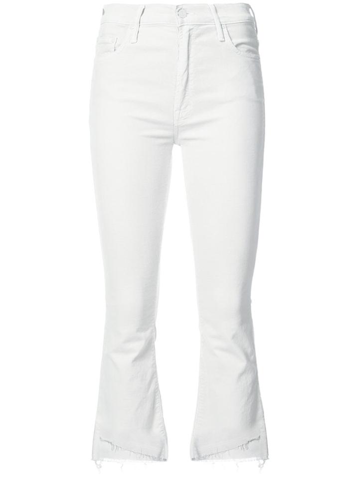 Mother Raw-edge Cropped Jeans - White