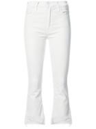 Mother Raw-edge Cropped Jeans - White
