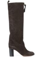 Chloé Knee High Zipper Boots - Black
