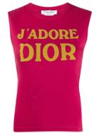 Christian Dior Pre-owned 2001 J'adore Dior Print Tank Top - Pink