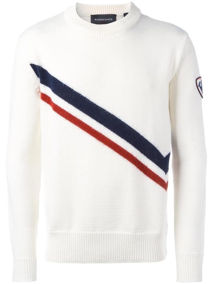 Rossignol Diagonal Stripe Jumper, Men's, Size: 52, White
