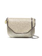 Stella Mccartney Metallic Gold Glitter Falabella Mini Cross Body Bag