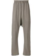 Rick Owens Dropped Crotch Track Pants - Grey