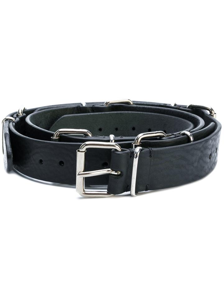 Y / Project Multi-buckle Belt - Black