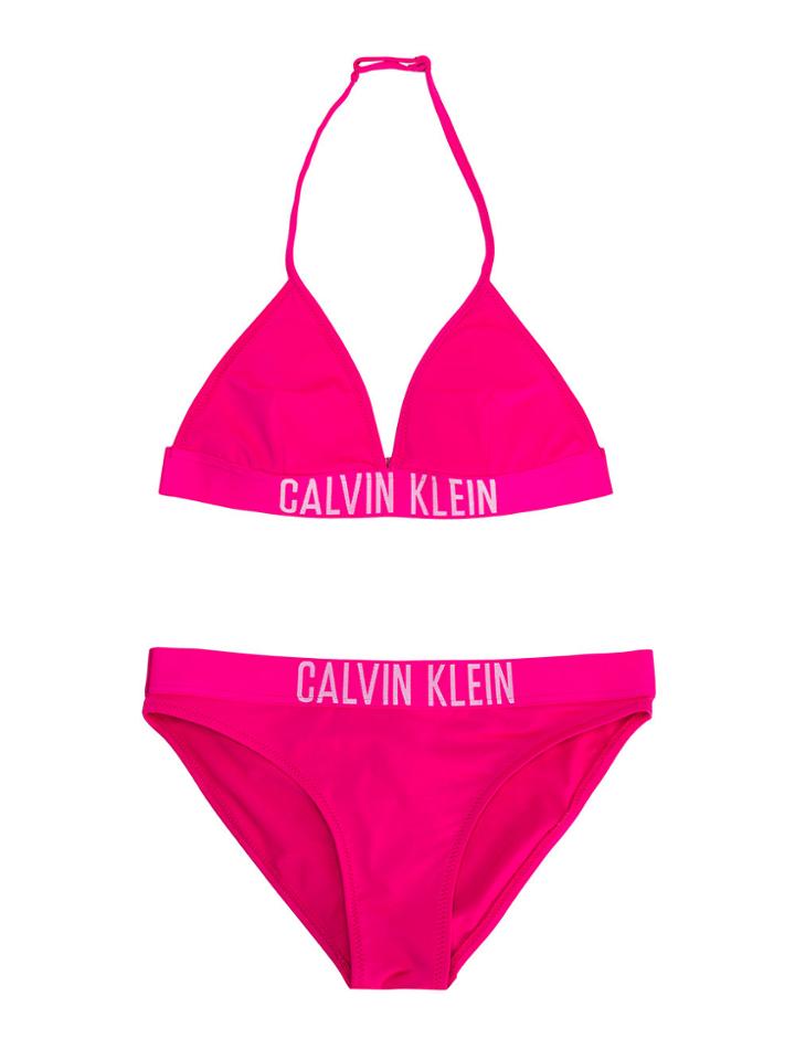 Calvin Klein Kids Teen Logo Print Bikini - Pink & Purple