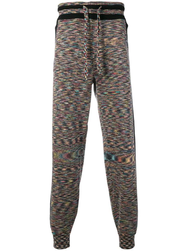 Missoni Fine Knit Track Trousers - Black