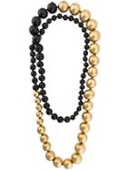 Monies Large Beaded Necklace - Black