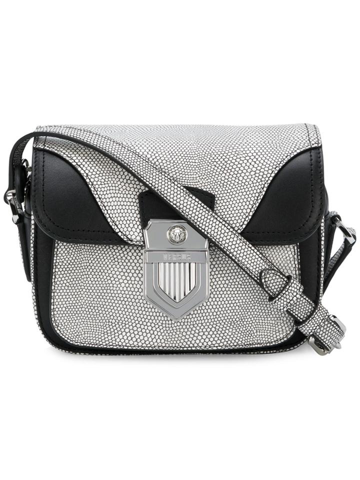 Versus Patterned Shoulder Bag - Black