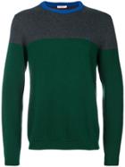 Sun 68 Block Colour Sweater - Green