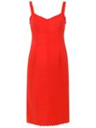 Reinaldo Lourenço Mid V-neck Dress - Red