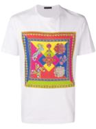 Versace Baroque Square Print T-shirt - White