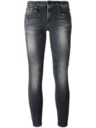 R13 Distressed 'kate' Skinny Jeans - Black