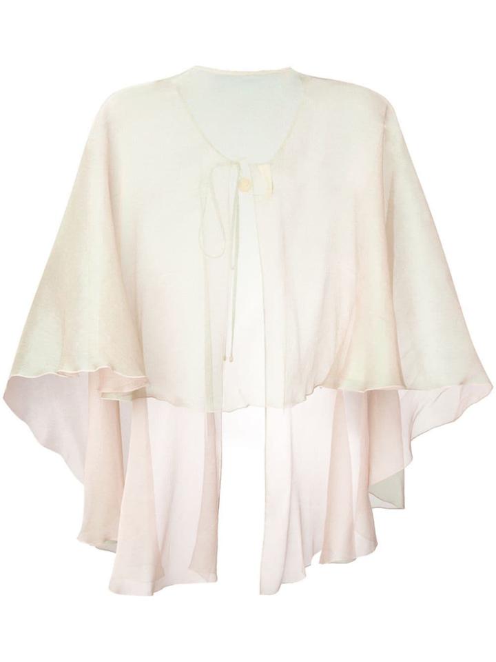 Maria Lucia Hohan Sheer Cape Scarf - Pink
