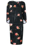 Chalayan String Neck Midi Dress, Women's, Size: Large, Black, Cotton/spandex/elastane