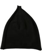Label Under Construction Knitted Slouchy Beanie, Men's, Black, Cotton