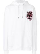 Versus Embroidered Tiger Hoodie - White