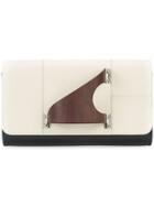 Perrin Paris Wood Detail Clutch Bag - Neutrals