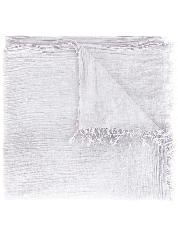 Isabel Marant Étoile Fringed Trim Scarf, Women's, Grey, Viscose/cashmere