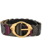 Roberto Cavalli Lion Gold-tone Buckle Belt