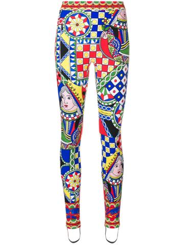 Dolce & Gabbana Queen Of Hearts Leggings - Multicolour