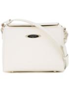 Lanvin Small Square Shoulder Bag, Women's, White, Calf Leather