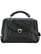 Salvatore Ferragamo Medium Soft Sofia Shoulder Bag, Women's, Black, Calf Leather