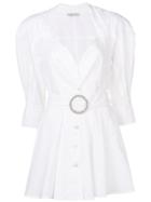 Attico Belted Party Dress - White