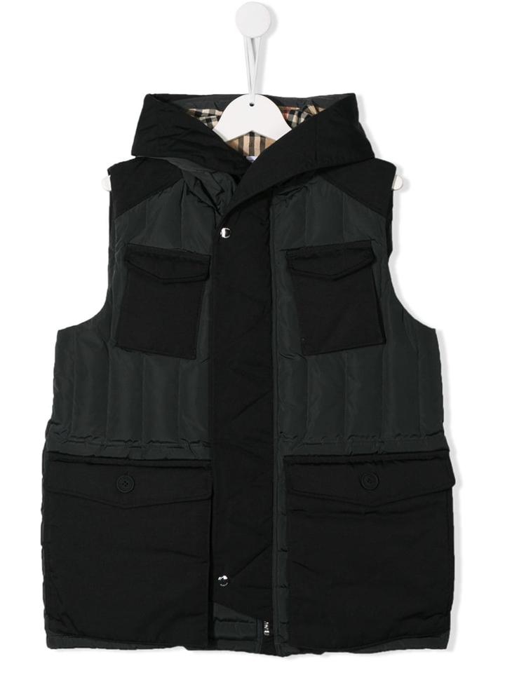 Burberry Kids Teen Down-filled Puffer Gilet - Blue