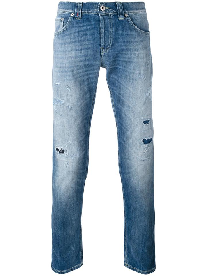 Dondup - Distressed Jeans - Men - Cotton/polyester - 30, Blue, Cotton/polyester