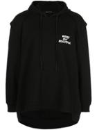 Bmuet(te) Quote-print Oversized Hoodie - Black