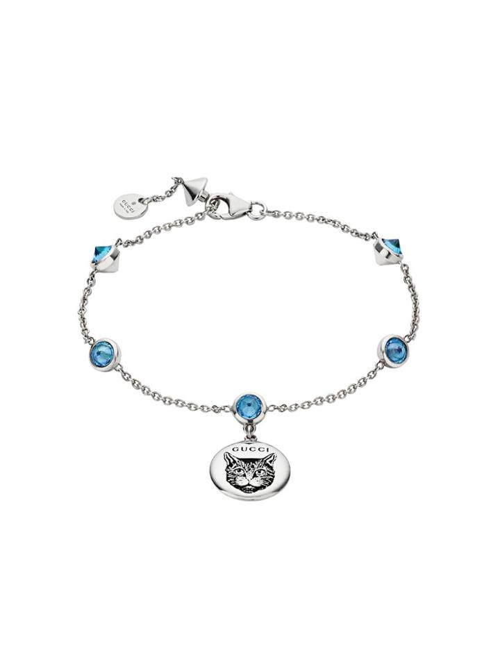 Gucci Blind For Love Bracelet In Silver