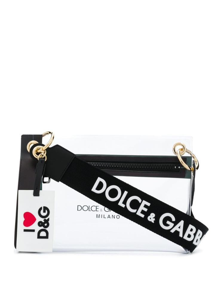 Dolce & Gabbana Logo Print Clutch - White