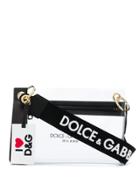 Dolce & Gabbana Logo Print Clutch - White