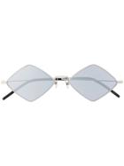 Saint Laurent Eyewear Diamond-shape Sunglasses - Silver
