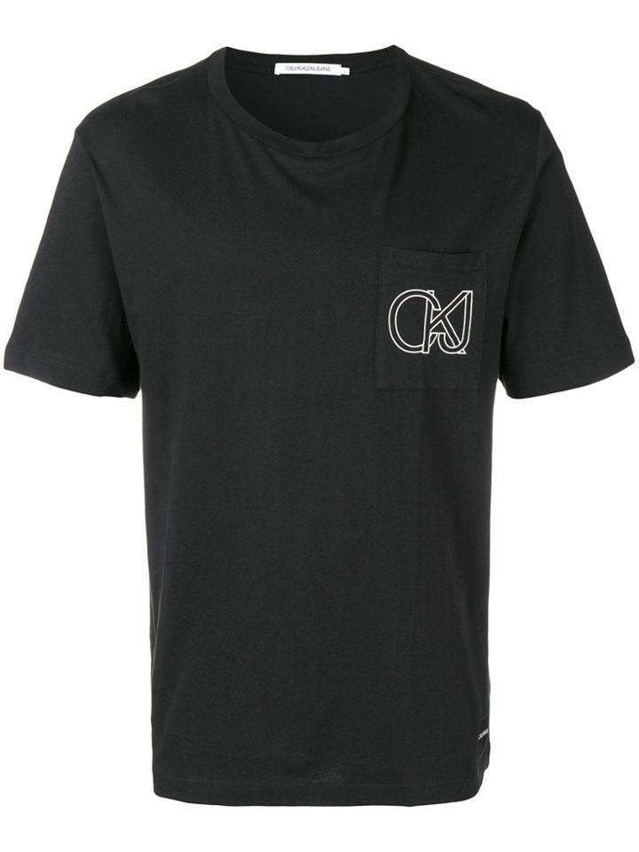 Calvin Klein Jeans Outline Logo T-shirt - Black