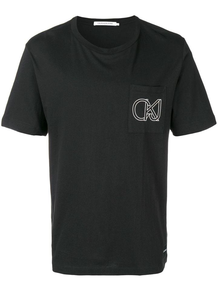 Calvin Klein Jeans Outline Logo T-shirt - Black