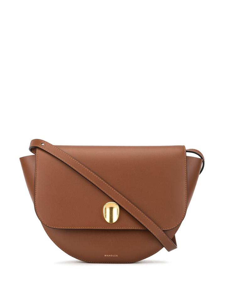 Wandler Billy Foldover Top Bag - Tan