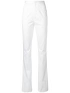 Dsquared2 Flared Trousers, Women's, Size: 38, White, Cotton/elastodiene