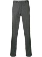 Pt01 Herringbone Slim Trousers - Grey