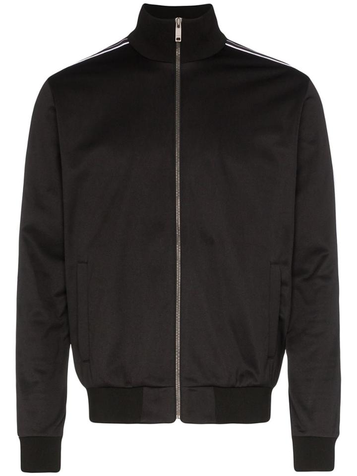 Givenchy Ticker Logo Stripe Track Jacket - Black