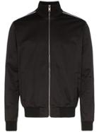 Givenchy Ticker Logo Stripe Track Jacket - Black