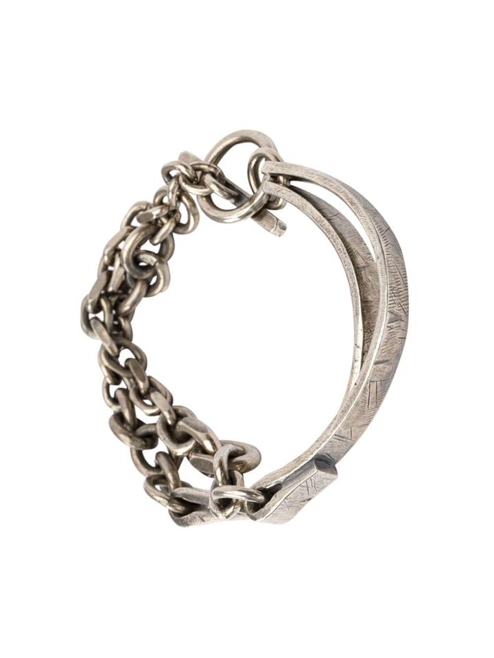 Tobias Wistisen Double Wire Bracelet - Silver