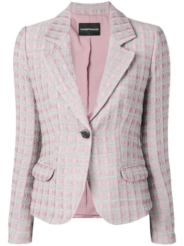 Emporio Armani Jacquard Blazer - Pink & Purple