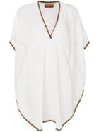 Missoni Embroidered Shift Blouse - White