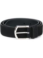 Church S Classic Belt, Men's, Size: 100, Blue, Calf Suede
