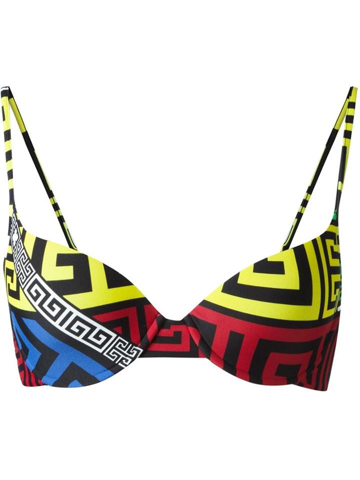 Versace '#greek' Bikini Top